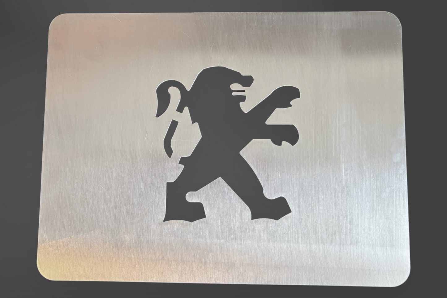 Car Detailing Stencil Aluminium Peugeot Logo